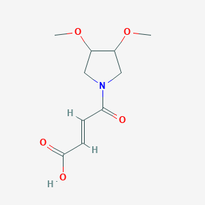 molecular formula C10H15NO5 B1488269 (E)-4-(3,4-dimethoxypyrrolidin-1-yl)-4-oxobut-2-enoic acid CAS No. 1704365-43-4