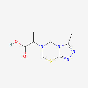 2-(3-methyl-5H-[1,2,4]triazolo[3,4-b][1,3,5]thiadiazin-6(7H)-yl)propanoic acid