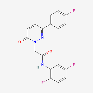 N-(2,5-difluorophenyl)-2-(3-(4-fluorophenyl)-6-oxopyridazin-1(6H)-yl)acetamide