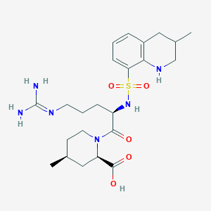 (2R,4S)-4-Methyl-1-(((3-methyl-1,2,3,4-tetrahydroquinolin-8-yl)sulfonyl)-D-arginyl)piperidine-2-carboxylic acid