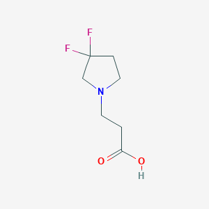 molecular formula C7H11F2NO2 B1488276 3-(3,3-Difluoropyrrolidin-1-yl)propanoic acid CAS No. 1866733-82-5