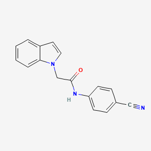 N-(4-cyanophenyl)-2-(1H-indol-1-yl)acetamide