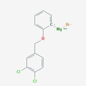 molecular formula C13H9BrCl2MgO B14882776 2-(3,4-DichlorobenZyloxy)phenylmagnesium bromide 