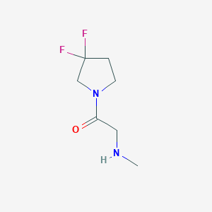 molecular formula C7H12F2N2O B1488280 1-(3,3-Difluoropyrrolidin-1-yl)-2-(methylamino)ethan-1-one CAS No. 1863080-25-4