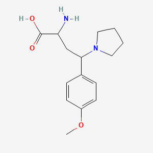 2-Amino-4-(4-methoxyphenyl)-4-(pyrrolidin-1-yl)butanoic acid