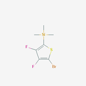 molecular formula C7H9BrF2SSi B14882804 (5-Bromo-3,4-difluorothiophen-2-yl)trimethylsilane 