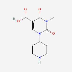 3-Methyl-2,4-dioxo-1-(piperidin-4-yl)-1,2,3,4-tetrahydropyrimidine-5-carboxylic acid