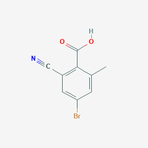 molecular formula C9H6BrNO2 B1488283 4-Bromo-2-cyano-6-methylbenzoic acid CAS No. 1806060-95-6