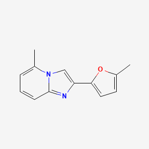 molecular formula C13H12N2O B14882836 5-Methyl-2-(5-methylfuran-2-yl)imidazo[1,2-a]pyridine 