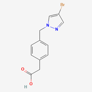 2-(4-((4-bromo-1H-pyrazol-1-yl)methyl)phenyl)acetic acid