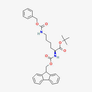 molecular formula C33H38N2O6 B14882885 Nalpha-Fmoc-Nepsilon-Cbz-L-lysine tert-Butyl Ester 