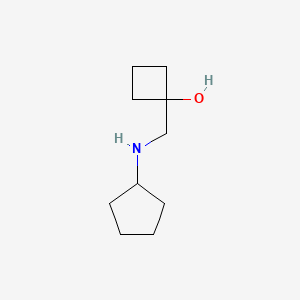 1-[(Cyclopentylamino)methyl]cyclobutan-1-ol