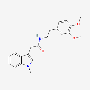 N-(3,4-dimethoxyphenethyl)-2-(1-methyl-1H-indol-3-yl)acetamide