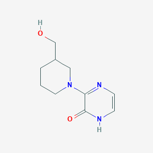 molecular formula C10H15N3O2 B1488292 3-(3-(hydroxymethyl)piperidin-1-yl)pyrazin-2(1H)-one CAS No. 1603008-45-2