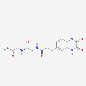 N-[3-(3-hydroxy-1-methyl-2-oxo-1,2-dihydroquinoxalin-6-yl)propanoyl]glycylglycine