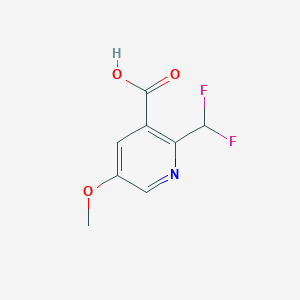 molecular formula C8H7F2NO3 B1488294 2-(Difluoromethyl)-5-methoxypyridine-3-carboxylic acid CAS No. 1256837-04-3