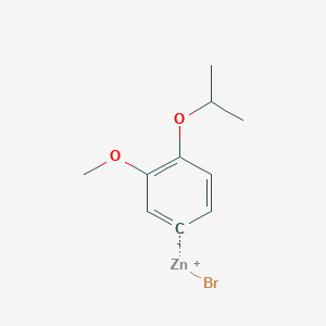 molecular formula C10H13BrO2Zn B14882942 (4-i-Propyloxy-3-methoxyphenyl)Zinc bromide 