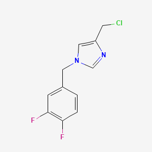 4-(chloromethyl)-1-(3,4-difluorobenzyl)-1H-imidazole