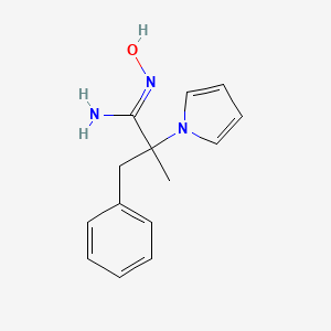 (Z)-N'-hydroxy-2-methyl-3-phenyl-2-(1H-pyrrol-1-yl)propanimidamide