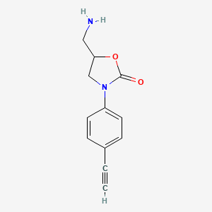 5-(Aminomethyl)-3-(4-ethynylphenyl)oxazolidin-2-one