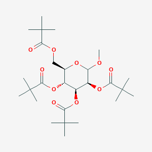 molecular formula C27H46O10 B14883001 pivaloyl(-2)[pivaloyl(-3)][pivaloyl(-4)][pivaloyl(-6)]Man1Me 