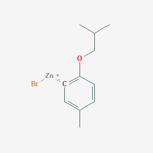 molecular formula C11H15BrOZn B14883025 (2-i-Butyloxy-5-methylphenyl)Zinc bromide 