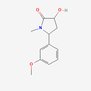 3-Hydroxy-5-(3-methoxyphenyl)-1-methylpyrrolidin-2-one