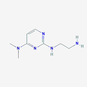 molecular formula C8H15N5 B14883064 N2-(2-aminoethyl)-N4,N4-dimethylpyrimidine-2,4-diamine 