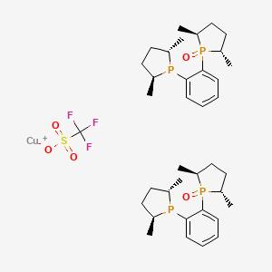 Bis{[1-(2S,5S)-2,5-dimethylphospholanyl]-[2-(2S,5S)-2,5-dimethylphospholanyl-1-oxide]benzene}copper(I) trifluoromethanesulfonate