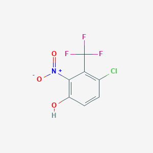 molecular formula C7H3ClF3NO3 B1488308 4-氯-2-硝基-3-(三氟甲基)苯酚 CAS No. 1192021-50-3