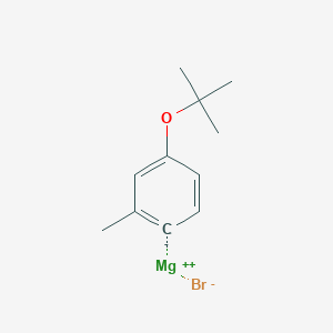 molecular formula C11H15BrMgO B14883096 (4-t-Butoxy-2-methylphenyl)magnesium bromide 