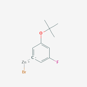 (3-t-Butoxy-5-fluorophenyl)Zinc bromide