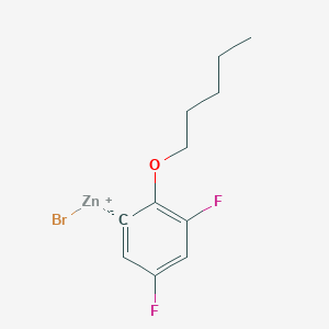 (3,5-Difluoro-2-(n-pentyloxy)phenyl)Zinc bromide