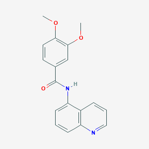 3,4-dimethoxy-N-(quinolin-5-yl)benzamide