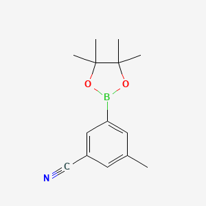 molecular formula C14H18BNO2 B1488317 3-Methyl-5-(4,4,5,5-tetramethyl-1,3,2-dioxaborolan-2-yl)benzonitrile CAS No. 1220219-59-9