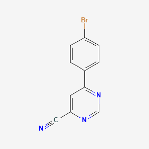 6-(4-Bromophenyl)pyrimidine-4-carbonitrile