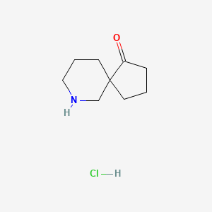 molecular formula C9H16ClNO B14883233 7-Azaspiro[4.5]decan-1-one hydrochloride 