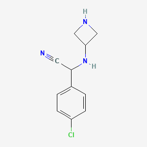 2-(Azetidin-3-ylamino)-2-(4-chlorophenyl)acetonitrile