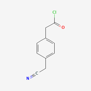 molecular formula C10H8ClNO B14883255 2-(4-(Cyanomethyl)phenyl)acetyl chloride 