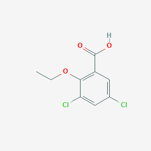 molecular formula C9H8Cl2O3 B14883258 3,5-Dichloro-2-ethoxybenzoic acid 