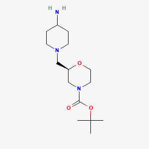 (R)-tert-Butyl 2-((4-aminopiperidin-1-yl)methyl)morpholine-4-carboxylate