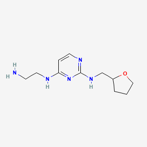 N4-(2-aminoethyl)-N2-((tetrahydrofuran-2-yl)methyl)pyrimidine-2,4-diamine