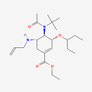 Ethyl (3R,4R,5S)-5-(allylamino)-4-(N-(tert-butyl)acetamido)-3-(pentan-3-yloxy)cyclohex-1-ene-1-carboxylate