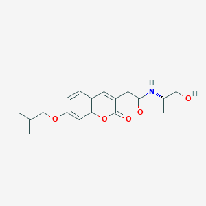 (S)-N-(1-Hydroxypropan-2-yl)-2-(4-methyl-7-((2-methylallyl)oxy)-2-oxo-2H-chromen-3-yl)acetamide