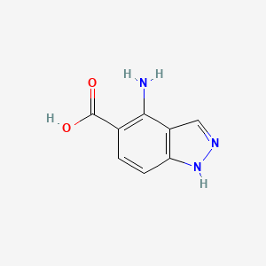 1H-Indazole-5-carboxylic acid, 4-amino-