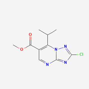 Methyl 2-chloro-7-isopropyl-[1,2,4]triazolo[1,5-a]pyrimidine-6-carboxylate