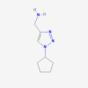 (1-cyclopentyl-1H-1,2,3-triazol-4-yl)methanamine