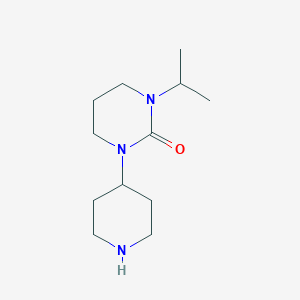 molecular formula C12H23N3O B14883402 1-isopropyl-3-(piperidin-4-yl)tetrahydropyrimidin-2(1H)-one 