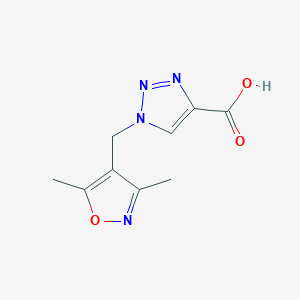 1-[(3,5-dimethyl-1,2-oxazol-4-yl)methyl]-1H-1,2,3-triazole-4-carboxylic acid