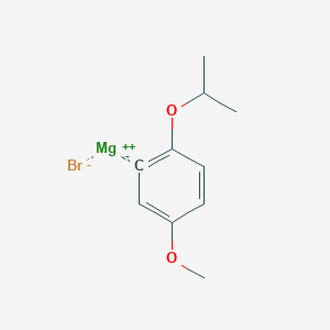 molecular formula C10H13BrMgO2 B14883413 (2-i-Propyloxy-5-methoxyphenyl)magnesium bromide 